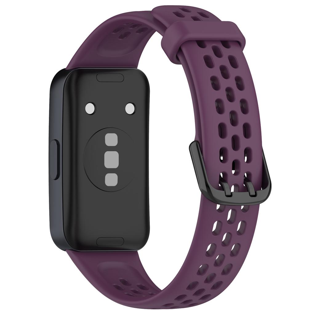 KALEBOL Watch Strap For Huawei Band 10/9/8 Perforated U-Buckle Silicone Breathable Wrist Band