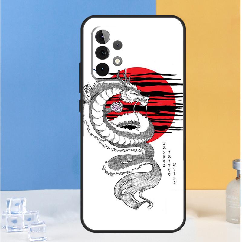 Стиль Японского Дракона Для Samsung Galaxy A05 A06 A13 A33 A53 A36 A26 A16 A54 A34 A14 A32 A52 A55 A35 A15 A56 Чехол
