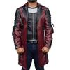 Men's Mid-Length Leather Jacket - Autumn/Winter Gothic Punk Medieval Costume
