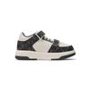MLB Chunky Liner Synthetic Leather Mid top Kids Lifestyle Shoes Black 7ASXJM34N-50BKS