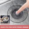 1/2/3PCS ABS Sink Filter Set Detachable Strainers, Plug Tools Kitchen Anti Filter Basket Cloggi K2N1
