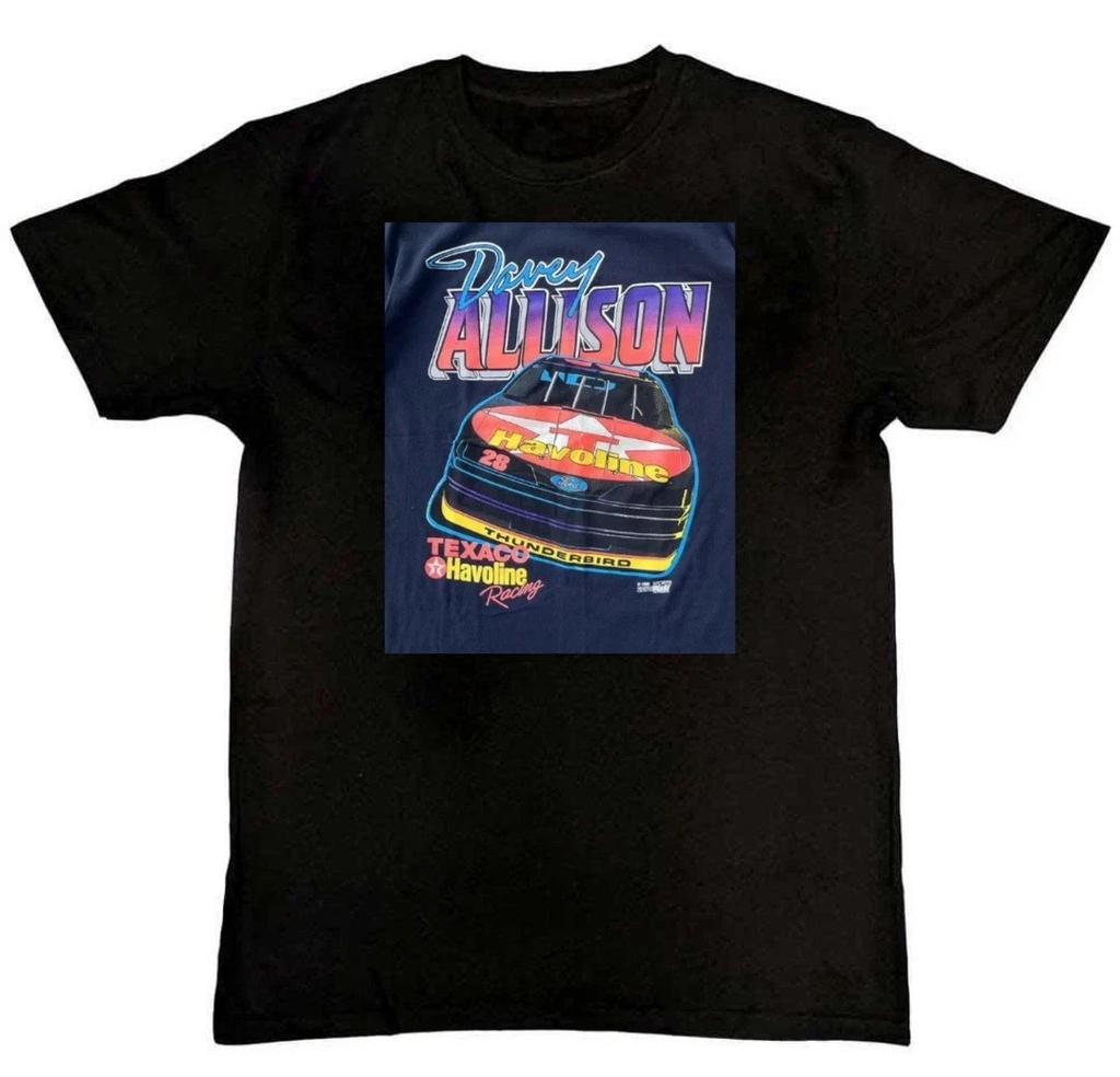 Vtg 90s Davey Allison Texaco Havoline NASC Unisex Mens T-Shirt S M L XL 2 3 4 XL