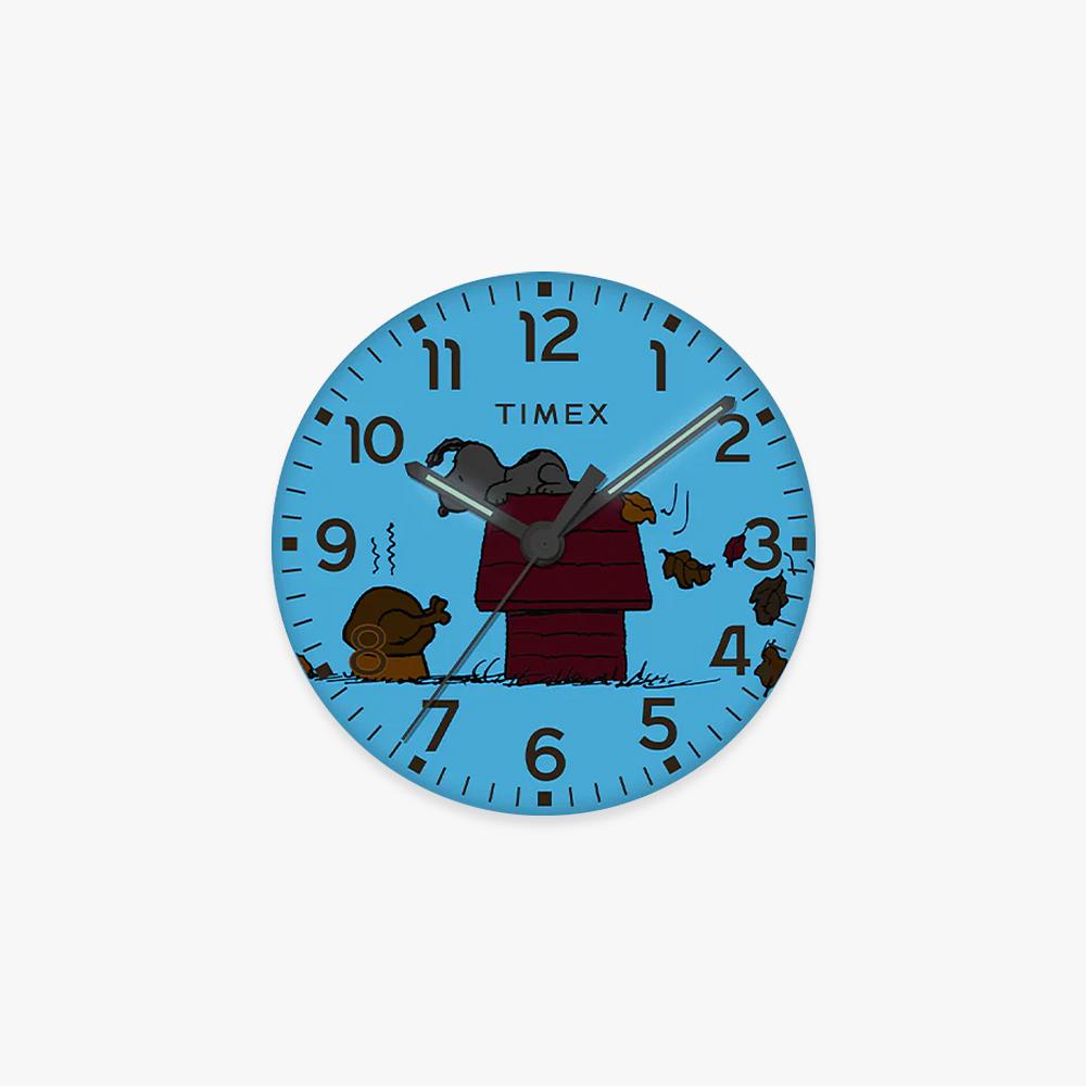 [Timex] Peanuts Standard Snoopy Brown Leather Watch 40mm TW2W44300