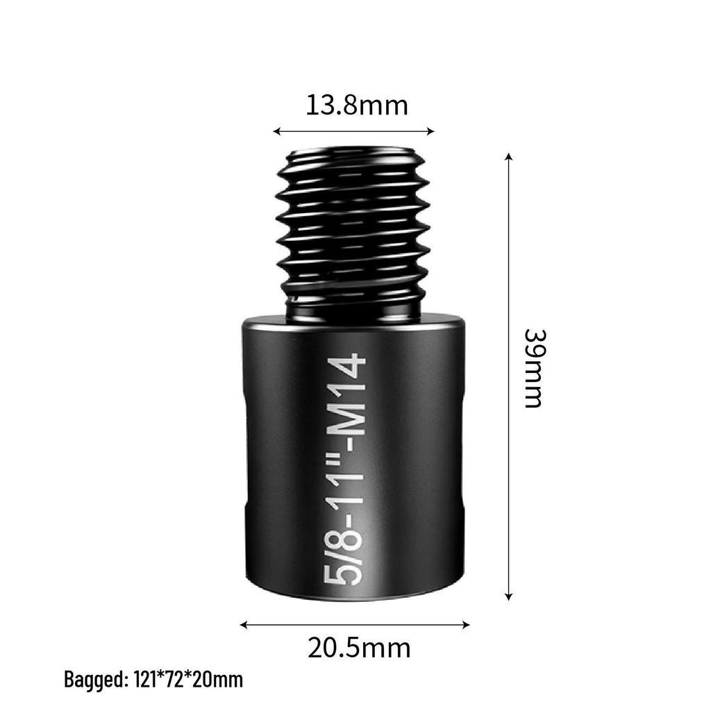 Universal Hole Saw Adapter: M10 to M14 to 5/8-11 Thread for Angle Grinder