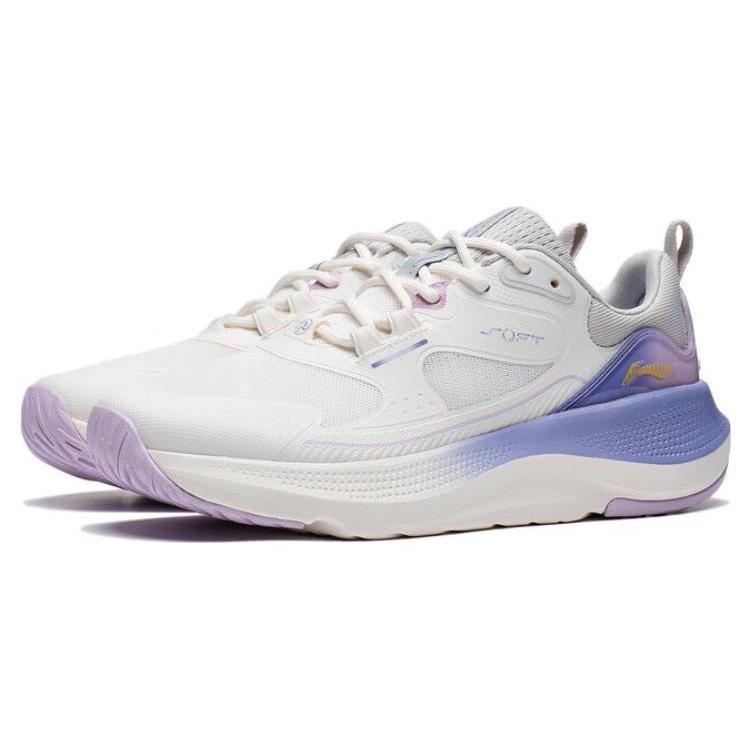 Повседневная обувь Li Ning Женская Низкая Белый/Фиолетовый AGLT126-1