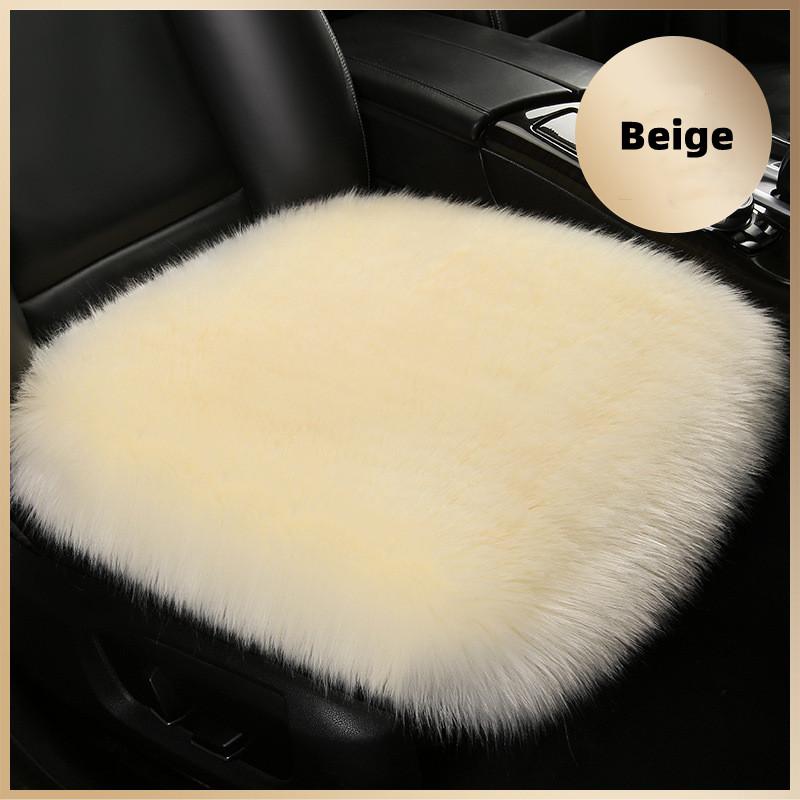 1 шт. чехол для автомобильного сиденья из искусственного меха, плюшевый зимний белый универсальный автомобильный интерьерный коврик из искусственной шерсти, теплый и роскошный плюшевый коврик