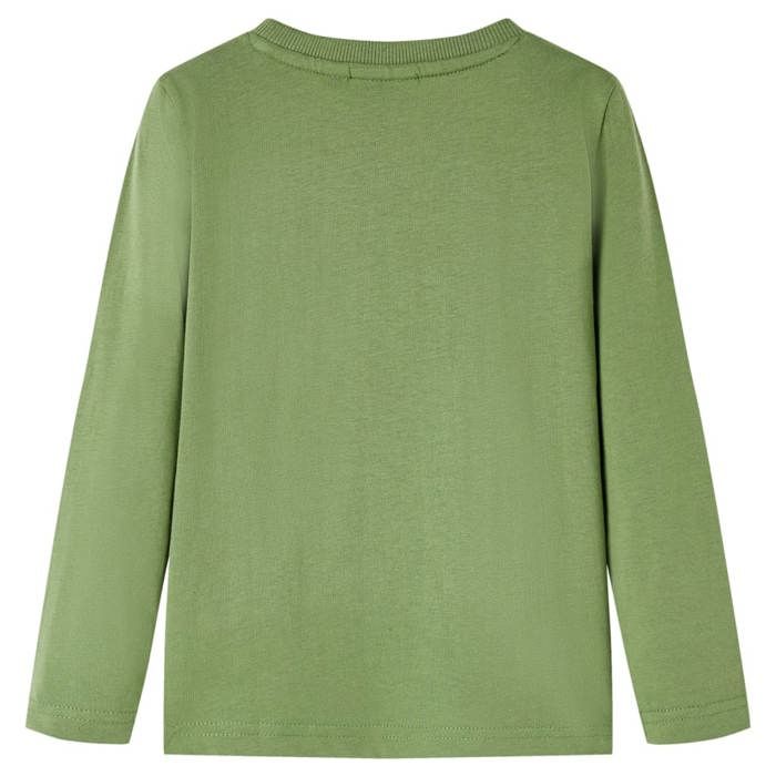 T-shirt enfants à manches longues kaki clair 92/104/116/128/140