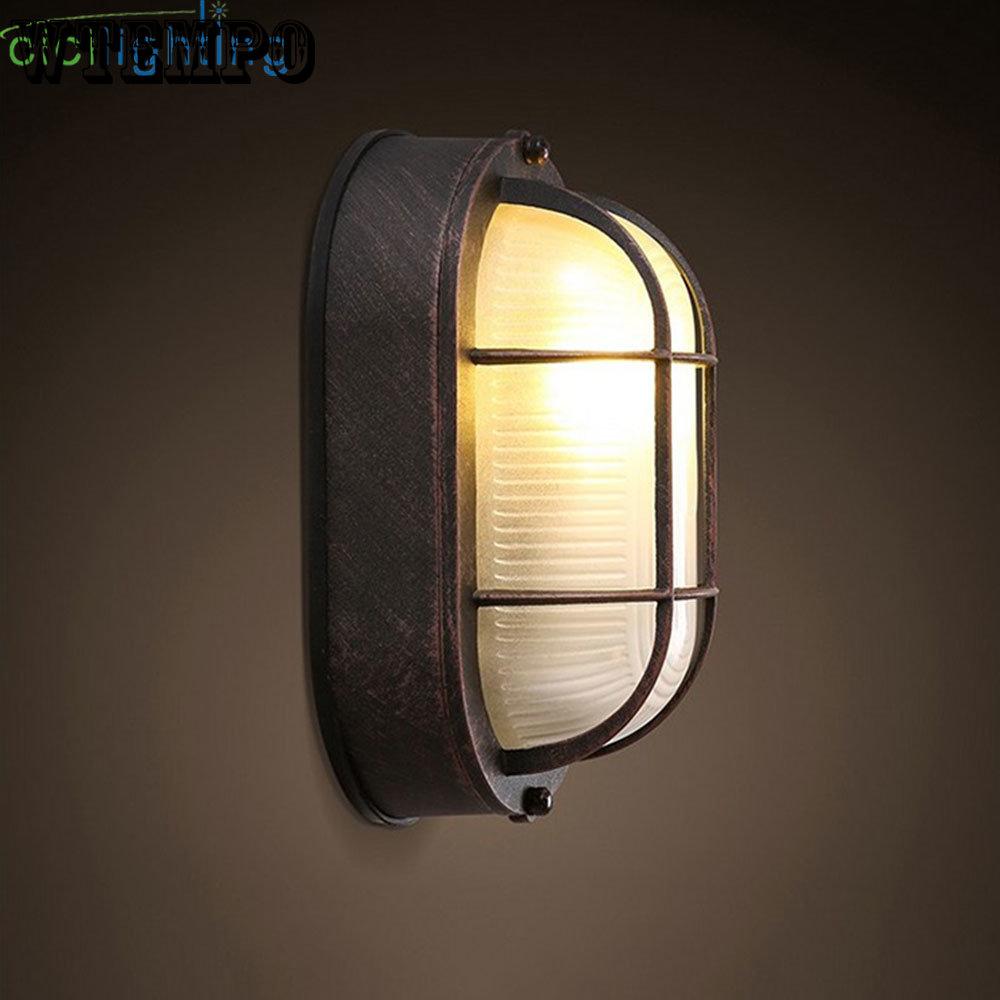 Ретро влагостойкий взрывозащищенный уличный настенный светильник, винтажный водонепроницаемый потолочный светильник, уличный настенный светильник