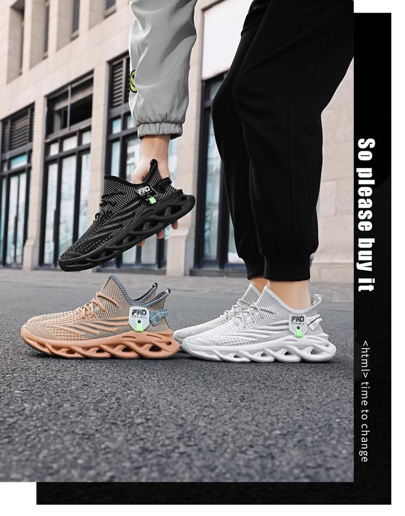 Унисекс Кокосовые Дышащие Кроссовки Flyknit на Подошве Blade Повседневные Спортивные Обувь