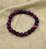 Purple Tiger Eye Bracelet, Energy Focus and  Inner Strength Crystal Beads, Balance Power, Handmade Energy Stone Bracelet