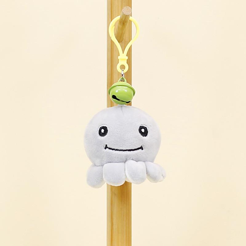 Очаровательный плюшевый брелок-осьминог с колокольчиком, мягкая и приятная на ощупь игрушка-животное для пар