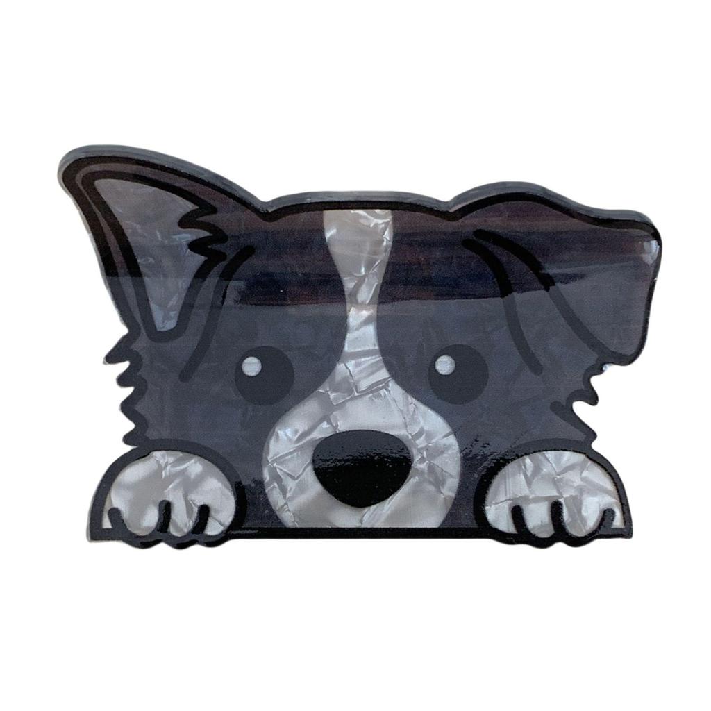 YHJ Golden Retriever Corgi Acrylic Hair Clip - Cute Animal Claw Clip for Updos & Ponytails.