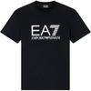 Мужская спортивная футболка Ea7 из хлопка, облегающая, с коротким рукавом, с цветовыми блоками, с принтом, верх 7M001412-AF22264-UC001