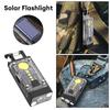 Mini Multifunctional Portable LED COB Flashlight Clip-on Keychain USB Rechargeable Work Lights Outdoor Fishing Camping Lantern
