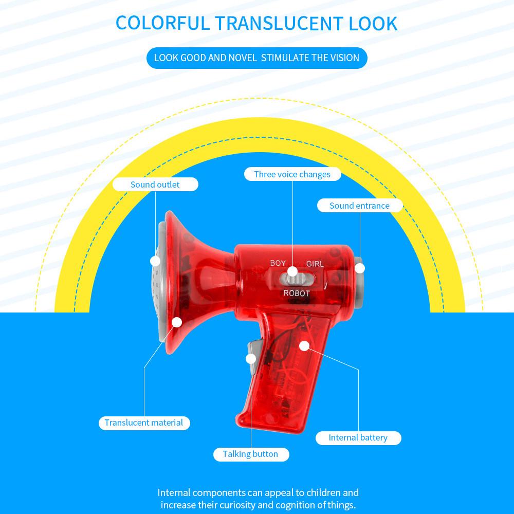 3 Different Voices Funny Multi Voice Changer Amplifier Fun Toy Speaker Kids Gift