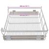 Built in Basket Drawer Slides 2 pcs Silver 800 mm