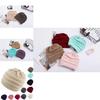 Стильная женская вязаная шапка-бини для зимы, весны и осени в различных цветах