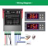 STC-1000 3000 3008 Digital LED Temperature Controller Temperature Sensor Relay Heating Thermoregulator Cooling Heater Thermostat