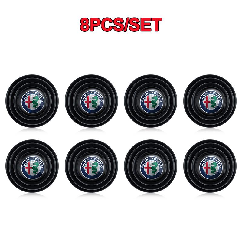 TKJLP1 4/8/12Pcs Car Door Anti-shock Pad Anti-noise Buffer Gasket Auto Interior For Alfa Romeo 4C 159 166 Spider Giulia 156 Mito 147 GT