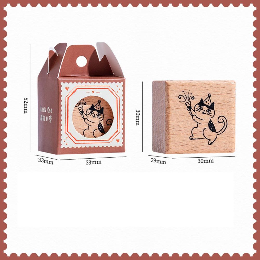Artistic Style Wooden Rubber Stamps Journal Decoration Stamps  For DIY Card Photo Album Diary Decor