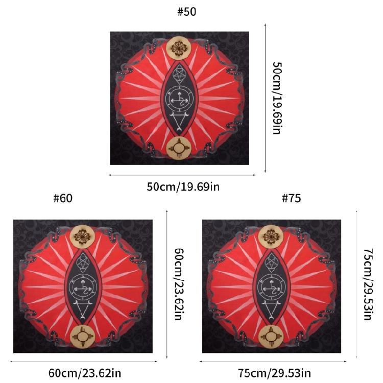 Символ Змеи Астрология Скатерть Алтари Ткань Квадрат Гадания Скатерть для Карт Колдовство Ткань для Колоды Долговечный