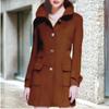 Осенне-зимнее шерстяное женское пальто среднего и длинного размера Шерстяное пальто