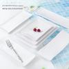 1 шт. Прямоугольная melamine коммерческая тарелка, блюдо для ресторана, пластиковая тарелка, миска