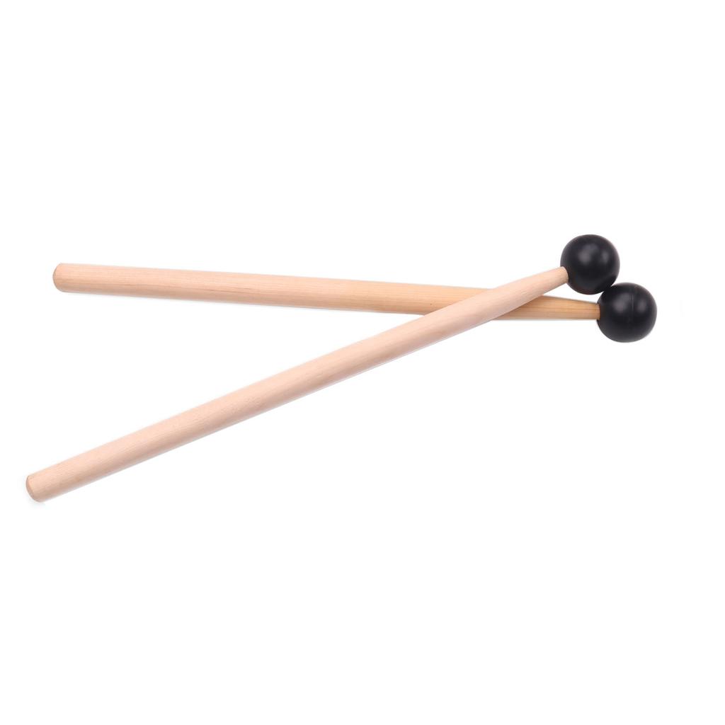 1 Pair Tongue Steel Drum Xylophone Mallets Tuning Fork Wooden Rod Mallet for Percussion Instrument