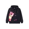 Li Ning × Disney Collaboration Pixar Strawberry Bear Series Cartoon Pattern Fleece Pullover Hoodie Women Hoodies Black AWDR756-1