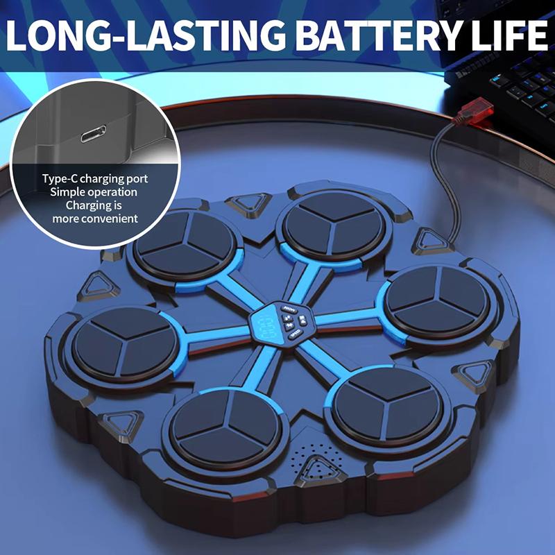 Музыкальный боксерский тренажер Bluetooth Музыкальный боксерский тренажер для взрослых детей Настенный Умная музыкальная боксерская игра Боксерское оборудование