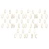 50pcs Pen Clips Multipurpose Electroplating Cute Shape Metal Pen Holders for Notebook Journals Clipb