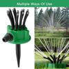 1 Pc/Set  360 Degree Outdoor Adjustable Automatic Sprinkler Lawn Garden Irrigation System Multi Head Irrigation Tool