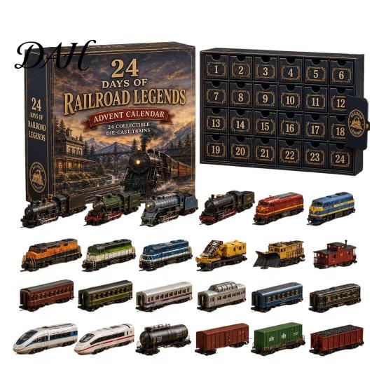 Kids Christmas Gift 2026 Transportation Advent Calendar, 24-Day Acrylic Ornament Set with Vehicle Holiday Companion Figures, Tree Hanging