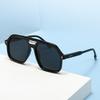  New Retro Double Bridges Pilot Women Blue Candy Color Sunglasses Shades UV400 Fashion Trending Rivets Men Sun Glasses