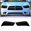 Крышки фар передний бампер ABS украшение лампы для Dodge Charger 2011-2014 внешние аксессуары (Копченый черный)