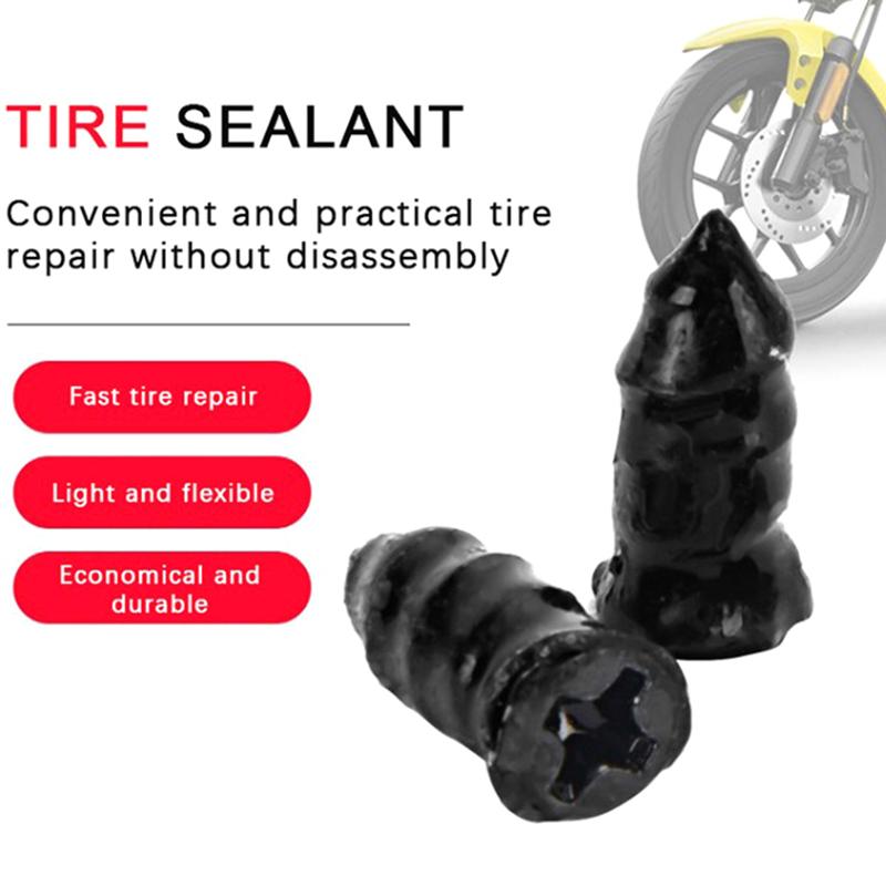 10Pcs Tire Repair Nail Self-Tapping Screw Plastic Nail Soft Rubber Screw Suitable For Car Motorcycle Tire Puncture Repair