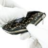 Indenya Inden Coin Purse F Coin Purse 05 Deerskin Black with White Lacquer Dragonfly Pattern 1005-11-008