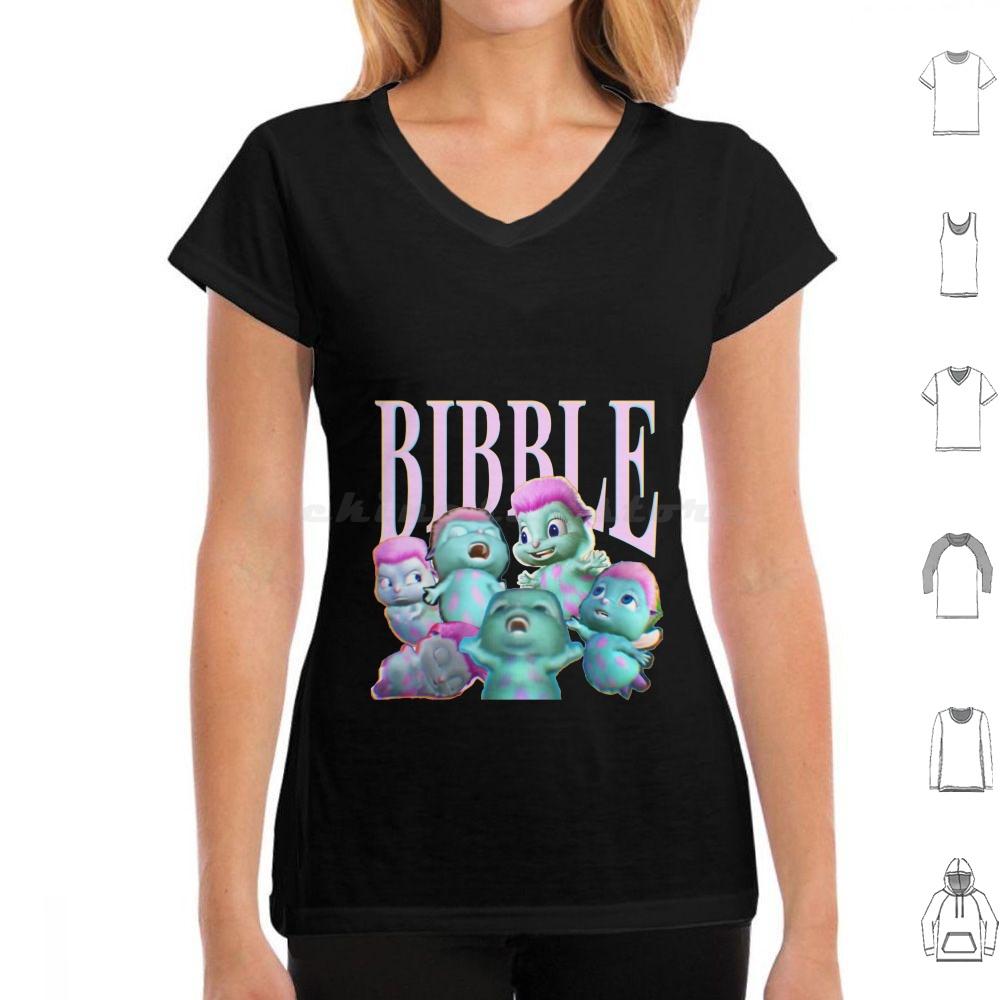 Футболка BibbleCollage 6XL Хлопок Крутая Футболка Один Биббл в День Держит Депрессию Подальше Биббл ФейриТопия Мем Фильмы ФейриТопия