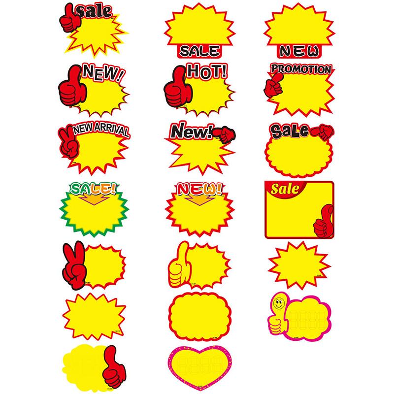 50 шт. Белые картонные ценники Бирки для цен на товары Магазинные бирки Рекламные наклейки Розничная торговля Продажи