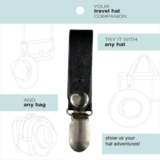 Портативная сумка с застежкой на шляпу, зажим для шляпы, универсальная пряжка для хранения