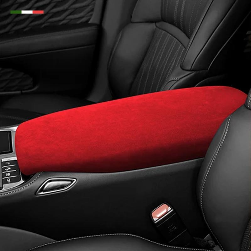 Car Accessories For Lexus LS Series Modified Central Armrest Box Lid Cover Alcan tara Arm Rest Panel Pad Protection Shelth Shell