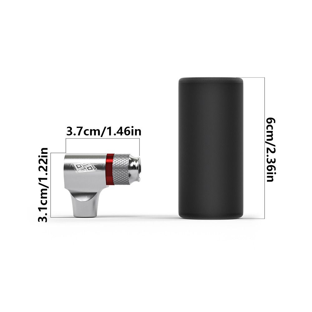 Aluminum Zinc Zinc Alloy Bike Pump Inflator Presta Valves Inflation Mouthpiece Rust-proof CO2 Mini Pump MTB