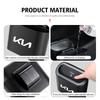 AANO1 ABS Car Trash Can Hanging Trash Bin  Pressing Hard Garbage Box With Lid Multifunctional Organizer Box For KIA K5 K2 Soul Carens