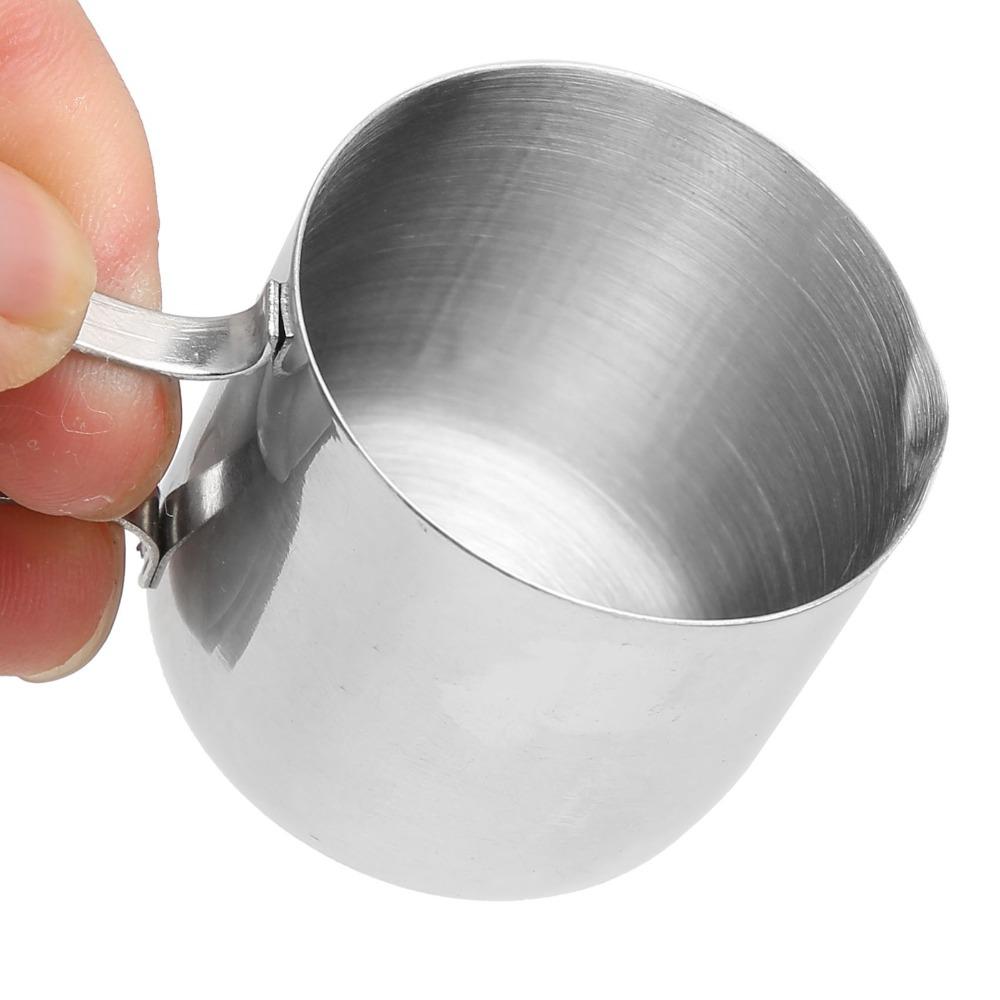 Rustless Steel Milk Frothing Cup 30ml Latte Art Cup Polished Milk Steaming Jug Milk Foam Stirring
