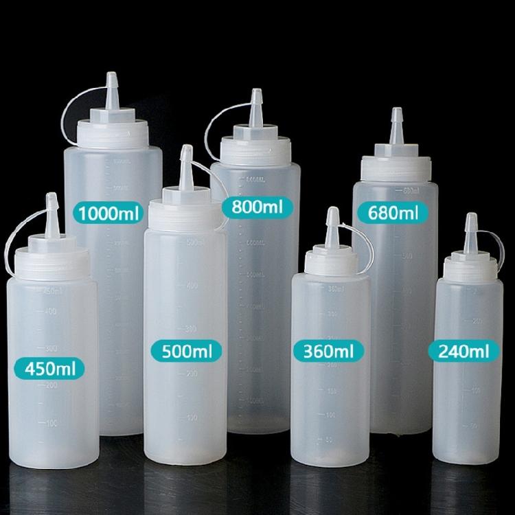 Multipurpose Squeeze Bottle For Precise Liquid Measurement Plastic Sauce Dispenser Leak Proof Condiment Holder