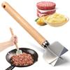 LMETJMA Измельчитель мяса 304 Нержавеющая сталь Измельчитель мяса 6 Изогнутых лезвий Картофелемялка Измельчитель говядины Картофелемялка Пресс для гамбургеров