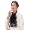 Detachable Lace Jabot Collar Solid Color Ruffled Neck Collar  Stage Performance Costume Accessory