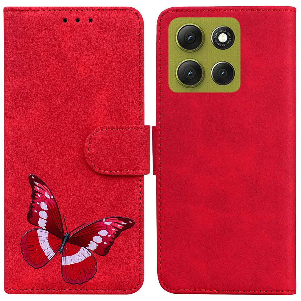 For Motorola Moto G86 5G Stand Case PU Leather Phone Cover Butterfly Printed