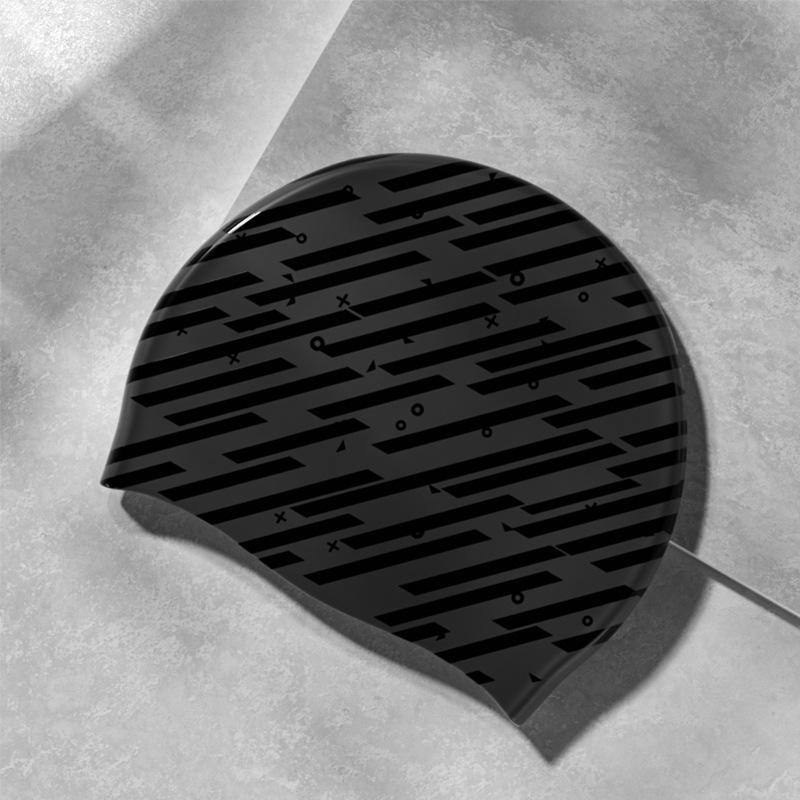 Универсальная силиконовая шапочка для плавания для взрослых Защита волос Эластичная шапочка для плавания Длинные шапочки для плавания Защита волос