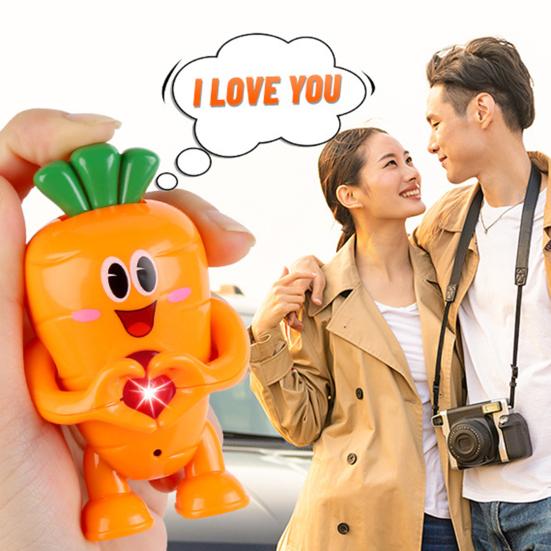 Игрушка-морковка с жестами любви, нажимайте на светящуюся игрушку «Я люблю тебя», говорящая игрушка-морковка, подвижное сердце любви